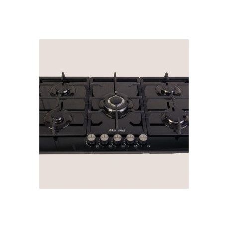 Parrilla Para Empotrar Maxims, Gas Lp, 5 Quemadores, Cristal Templado